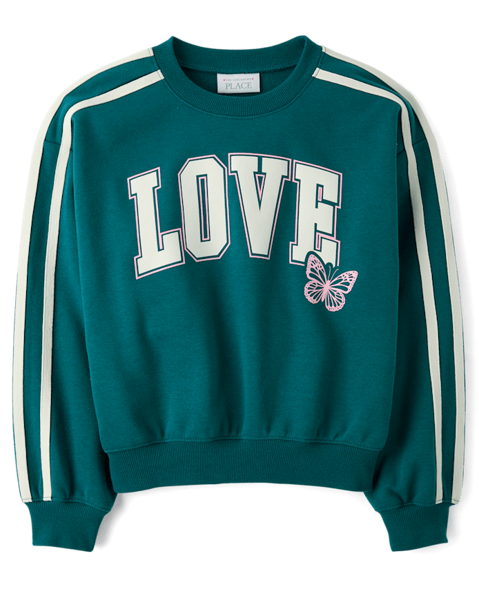 Girls Graphic Premium Fleece Sweatshirt