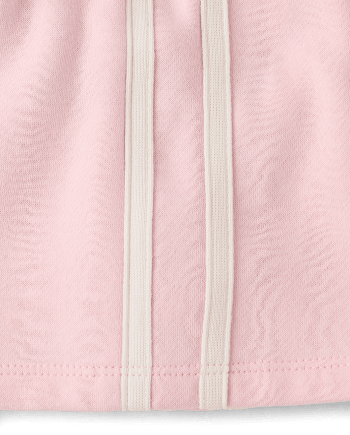 Short en polaire premium à rayures latérales pour filles