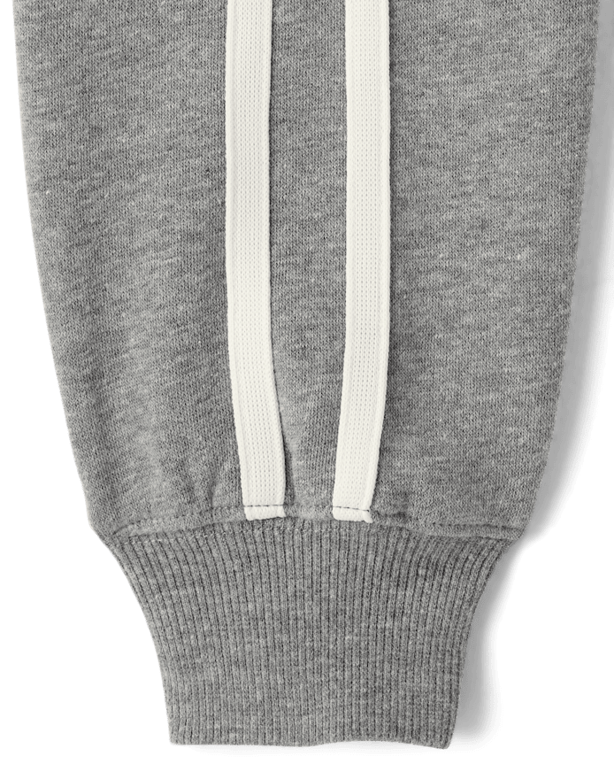 Girls Graphic Side Stripe Premium Fleece Zip Up Hoodie
