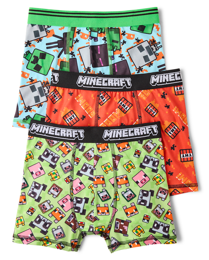 Boys Minecraft™ Boxer Brief Underwear 3-Pack