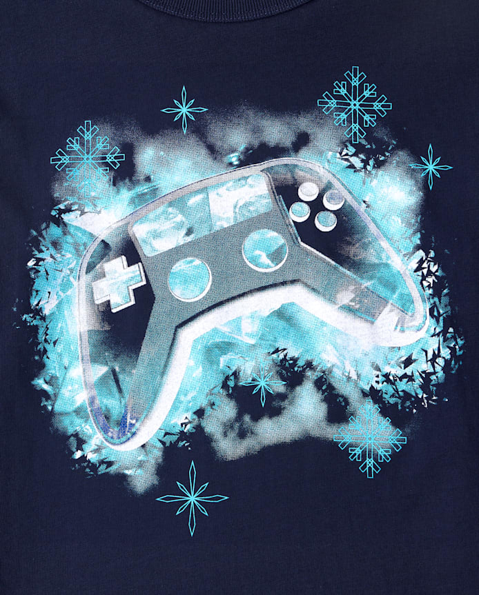 Boys Winter Video Game Graphic Tee