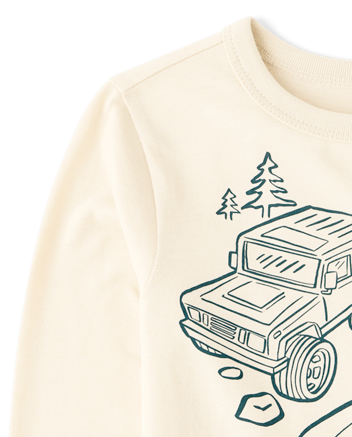 Baby And Toddler Boys Racing Vehicle Graphic Tee