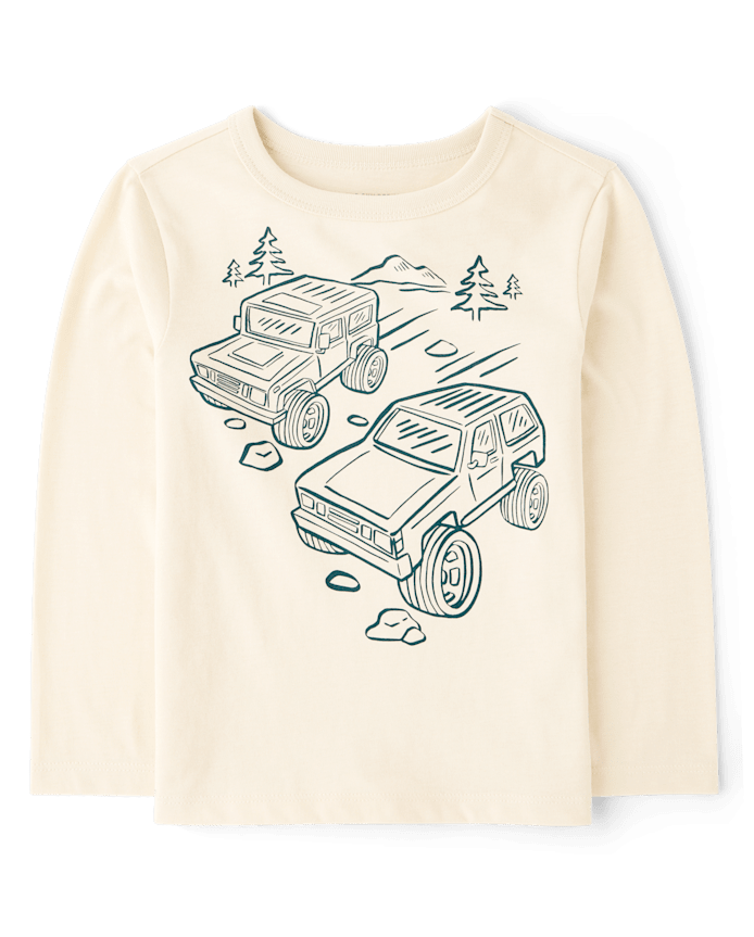 Baby And Toddler Boys Racing Vehicle Graphic Tee