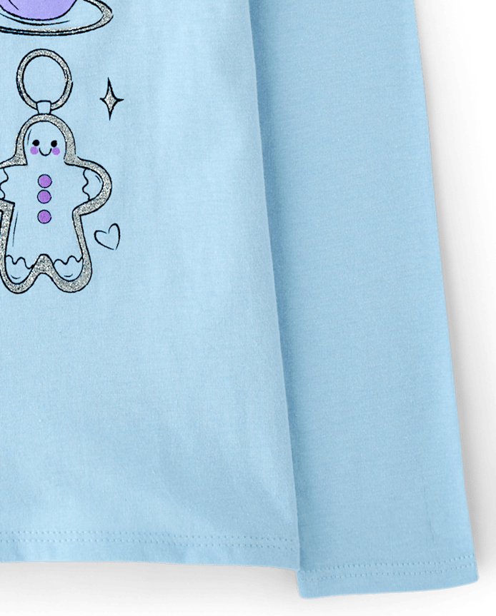 Girls Winter Doodles Graphic Tee