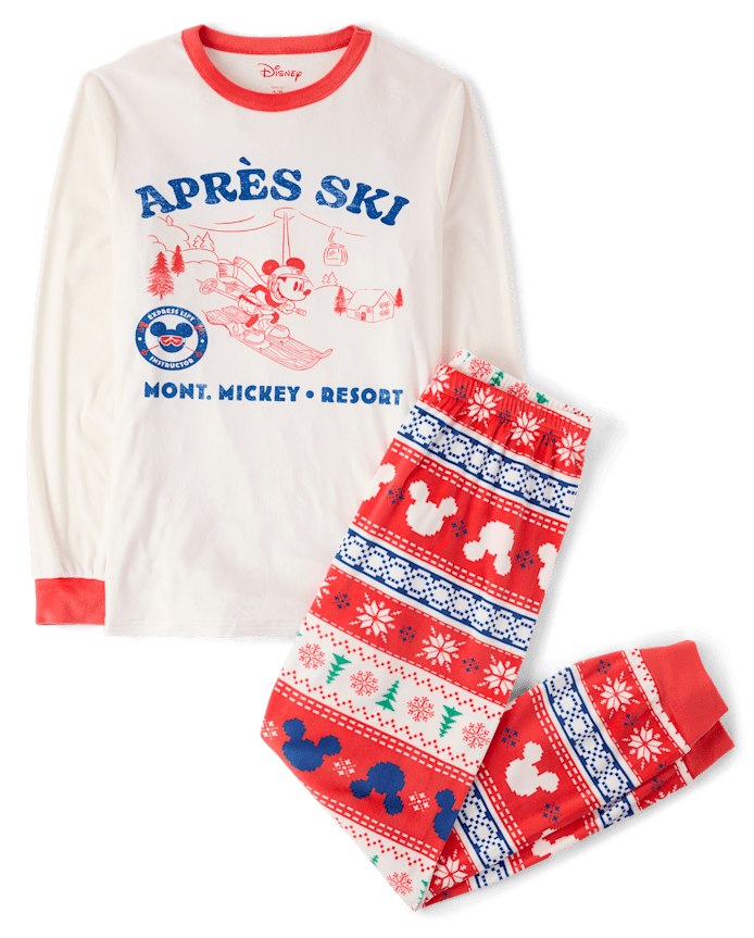Adult Matching Family Mickey Mouse™ Ski Fleece Pajamas