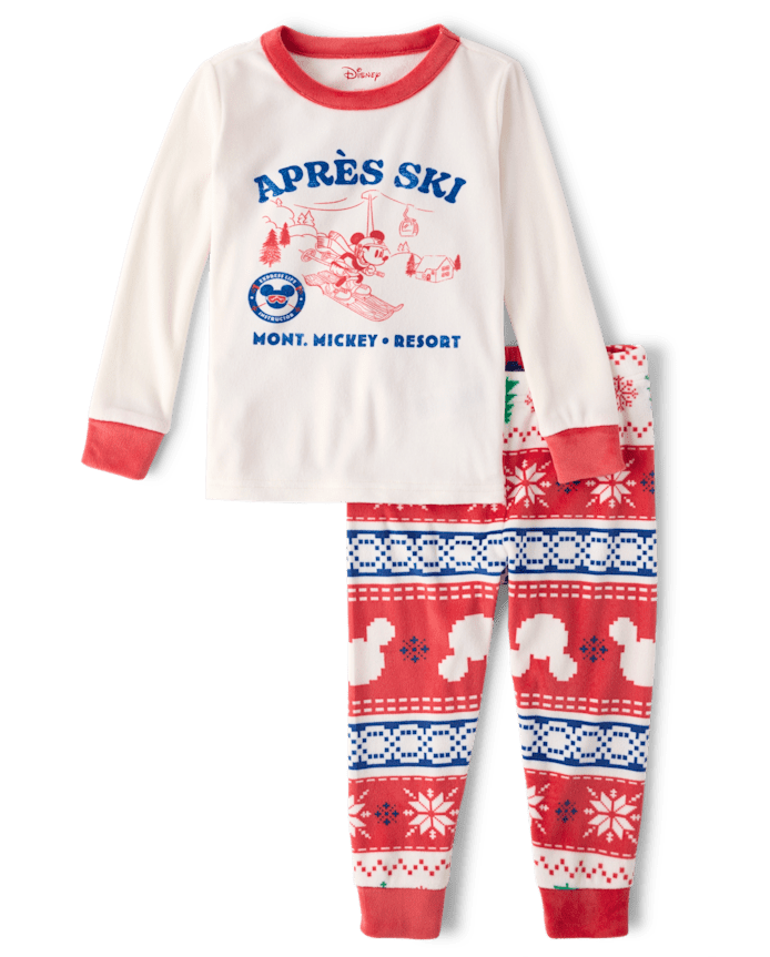 Toddler Matching Family Mickey Mouse™ Ski Fleece Pajamas