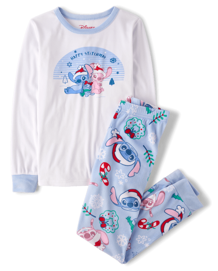 Kids Matching Family Stitch™ Holiday Fleece Pajamas