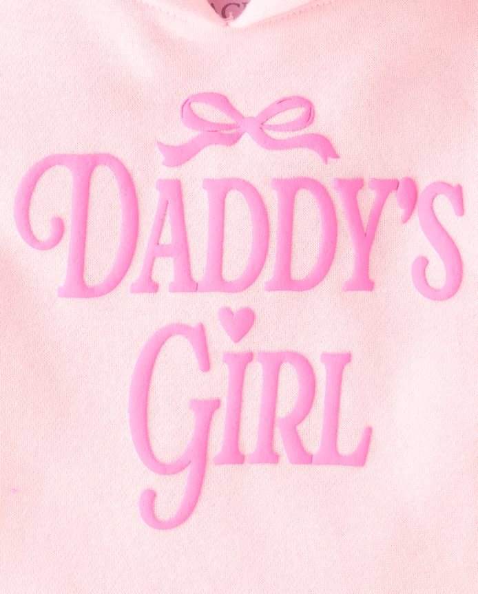 Baby And Toddler Girls Daddy's Girl Premium Fleece Hoodie