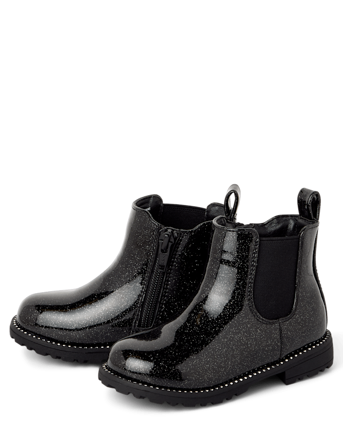 Toddler Girls Glitter Chelsea Boots