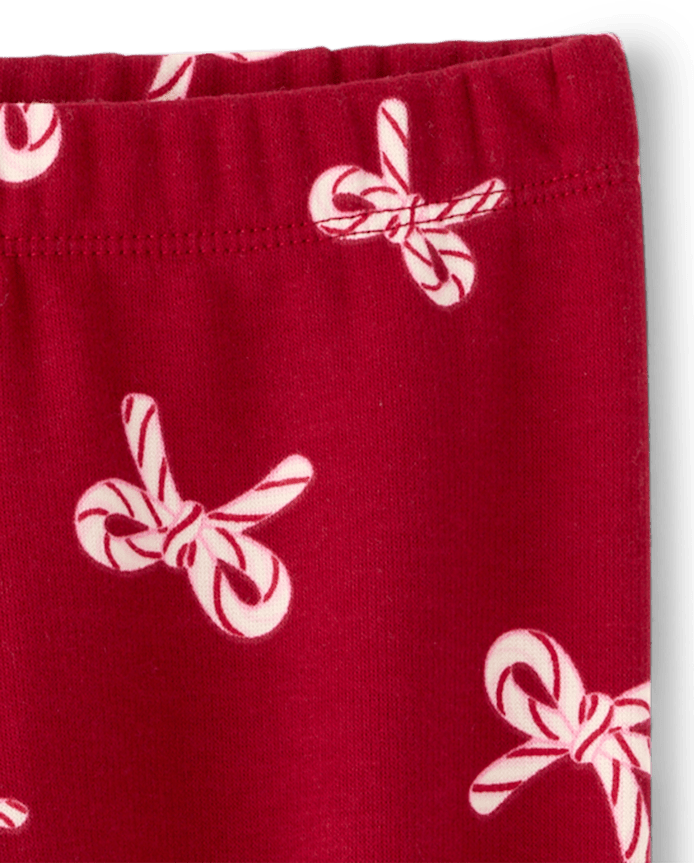 Baby And Toddler Girls Print Winter Warm Leggings