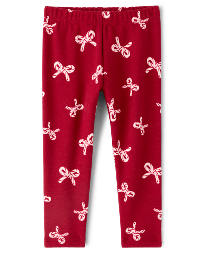 Baby And Toddler Girls Print Winter Warm Leggings