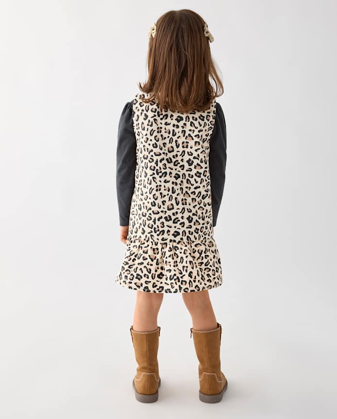 Toddler Girls Leopard Jumper 2-Piece Outfit Set