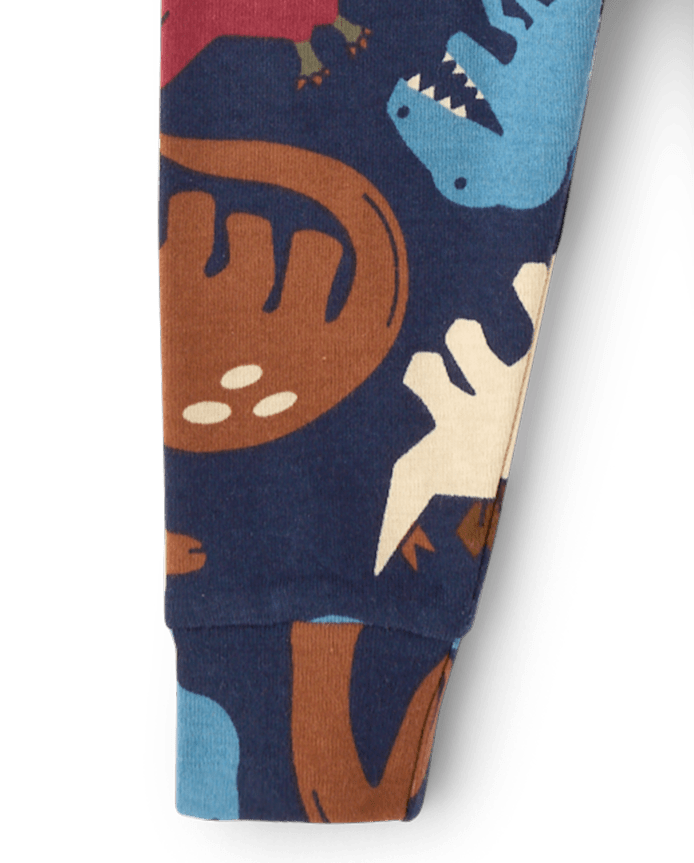 Baby And Toddler Boys Dino Snug Fit Cotton Pajamas