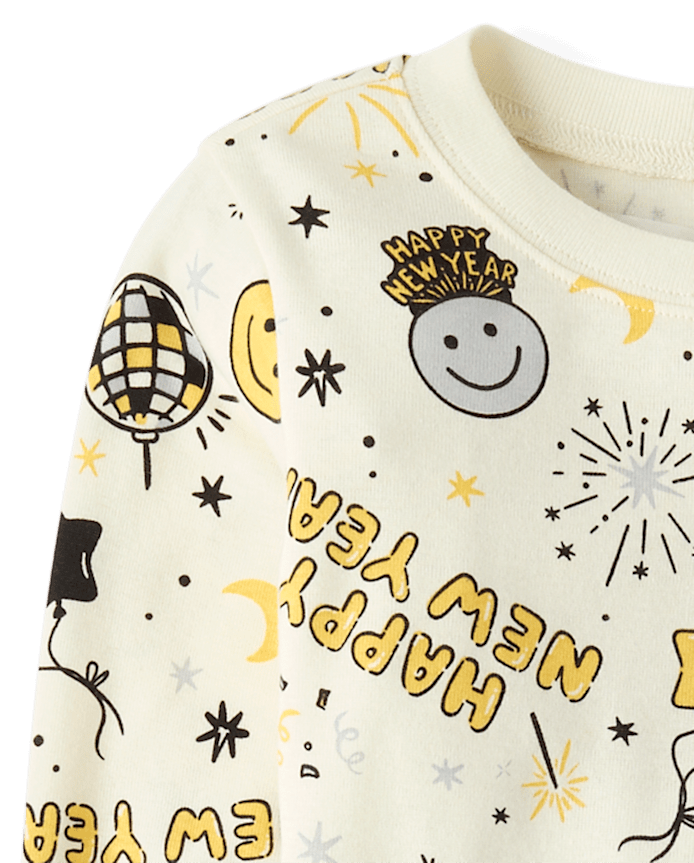 Kids New Year's Eve Snug Fit Cotton Pajamas