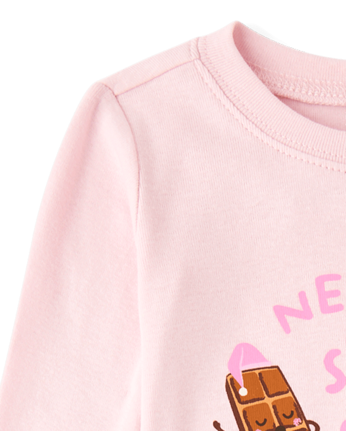 Baby And Toddler Girls S'mores Snug Fit Cotton Pajamas