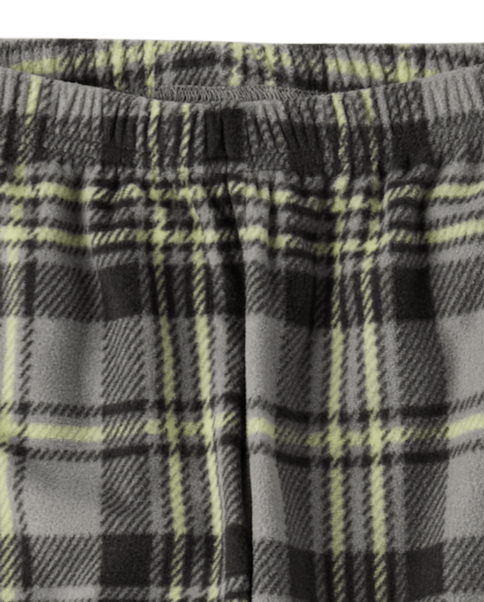 Boys Plaid Dream Fleece Pajama Pants