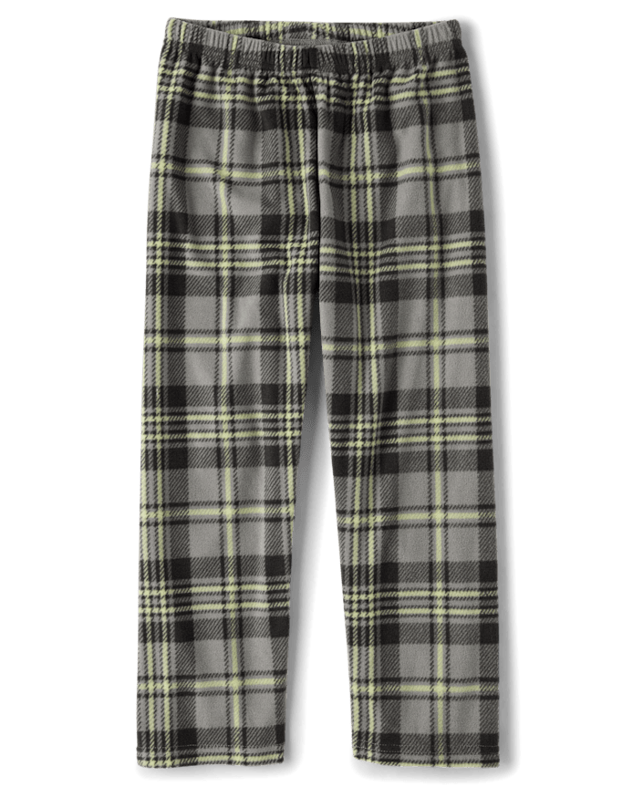 Boys Plaid Dream Fleece Pajama Pants