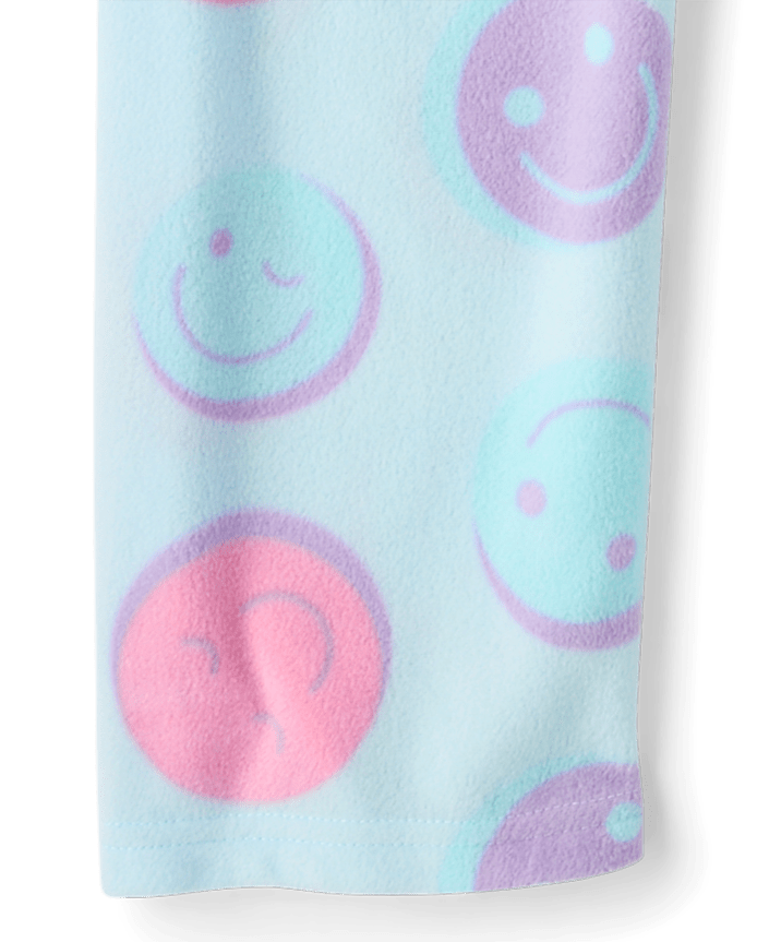 Girls Happy Face Dream Fleece Pajama Pants