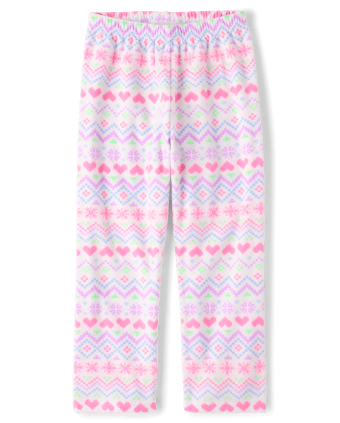 Girls Heart Fairisle Dream Fleece Pajama Pants
