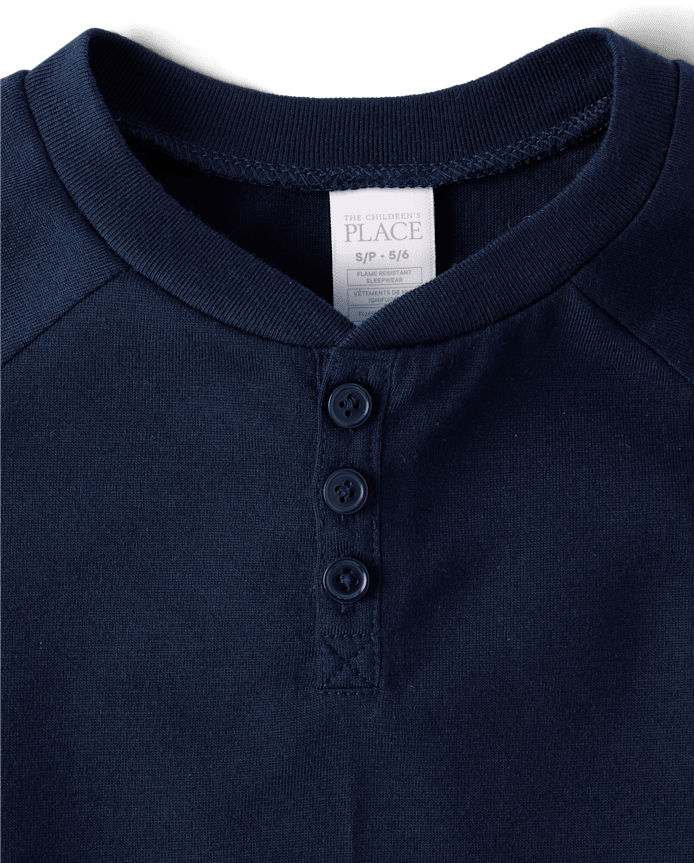 Boys Winter Fairisle Henley Pajamas