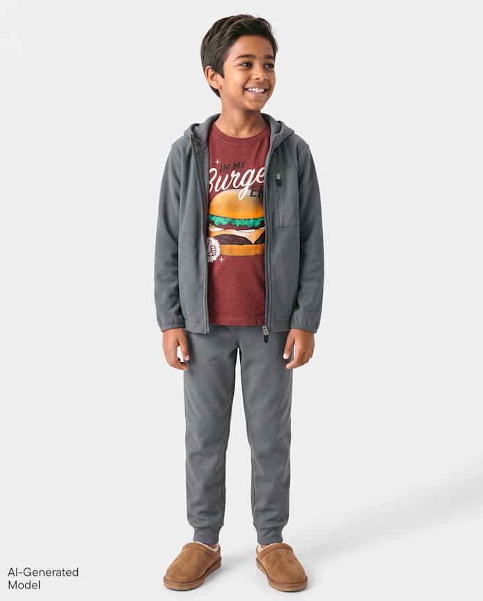 Boys Cozy Stretch Microfleece Jogger Pants