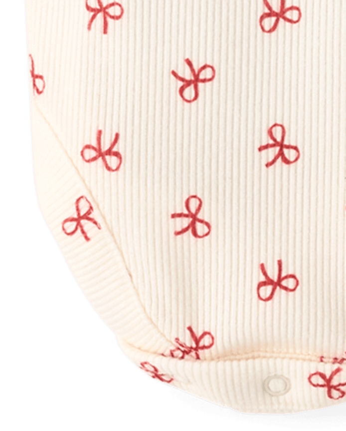Baby Girls Bow Bubble Skirt 2-Piece Playwear Set