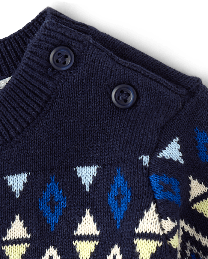 Baby Boys Fairisle Sweater 2-Piece Playwear Set