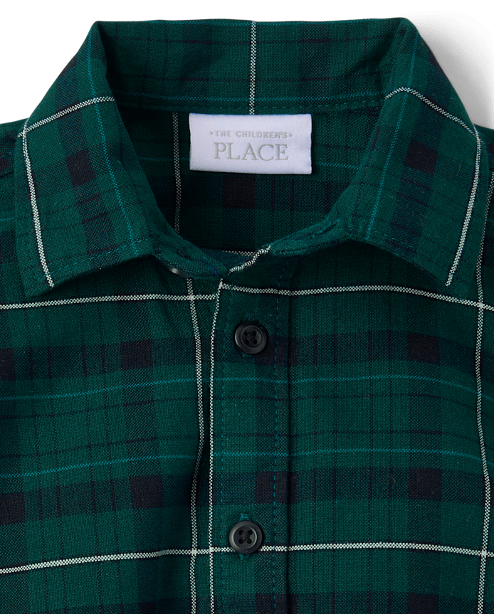 Baby Boys Dad And Me Plaid 2-Piece Outfit Set
