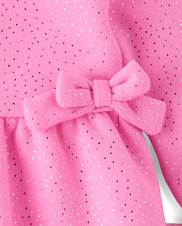 Baby Girls Foil Polka Dot 2-Piece Playwear Set