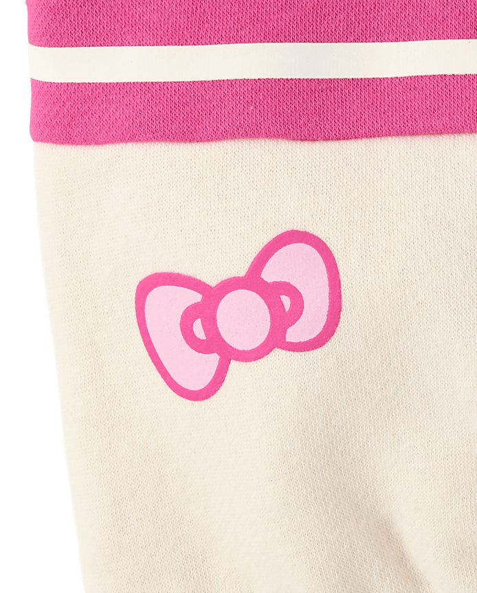 Toddler Girls Hello Kitty® Puff Print Colorblock Premium Fleece Sweatshirt