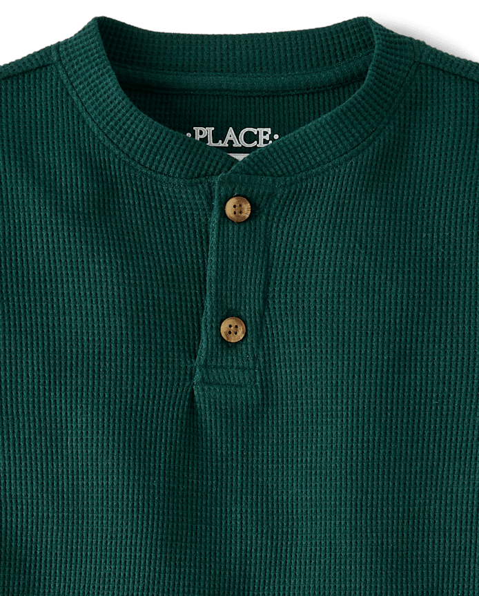 Boys Thermal Henley Top