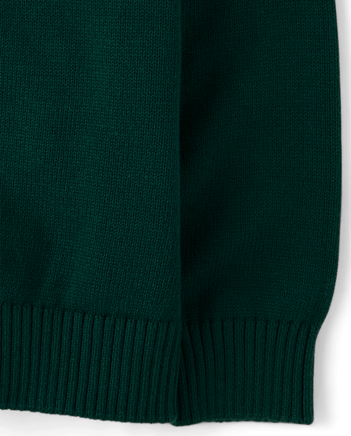 Boys Fairisle Quarter Zip Sweater