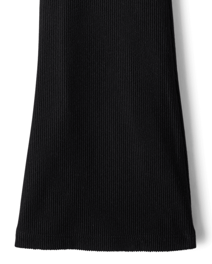 Girls Sueded Rib Flare Leggings