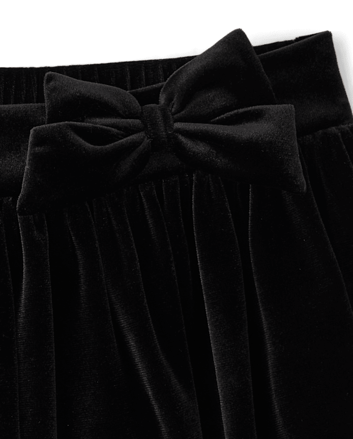 Girls Glitter Velour Skirt
