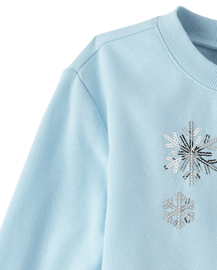 Girls Embellished Sweatshirt Dress