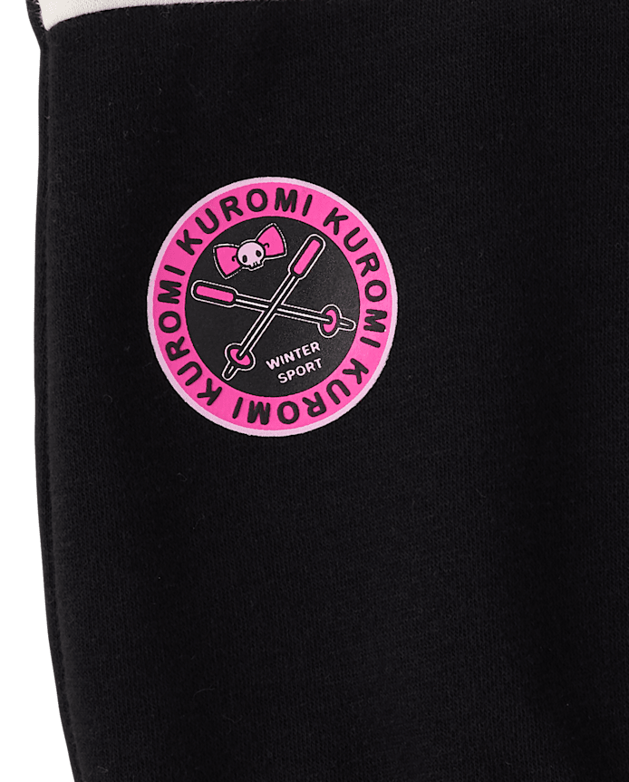 Girls Hello Kitty® Puff Print Colorblock Premium Fleece Sweatshirt