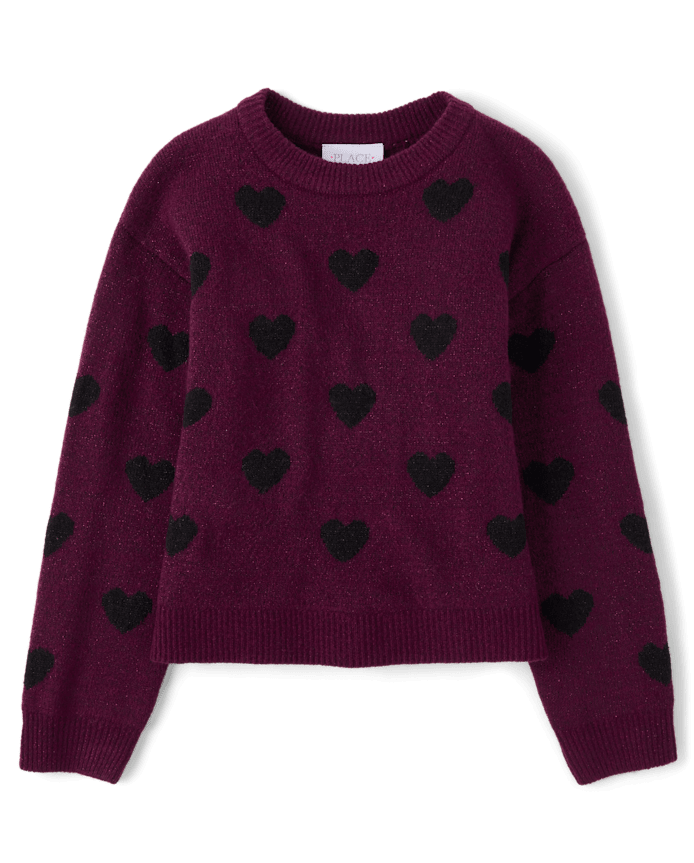 Girls Heart Sweater