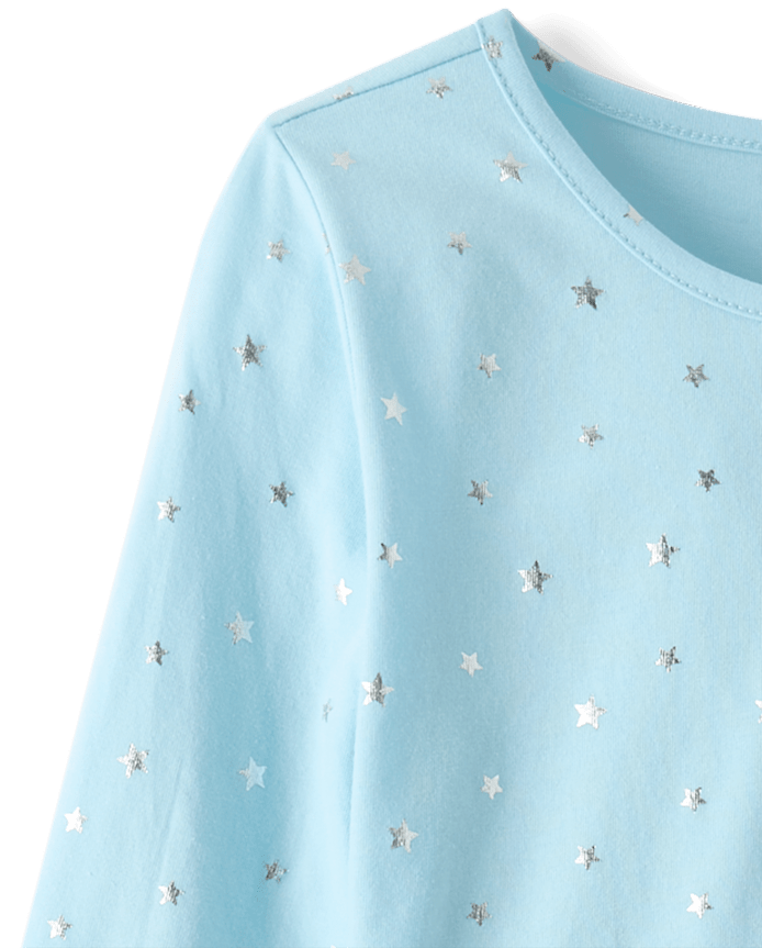 Girls Foil Print Everyday Dress