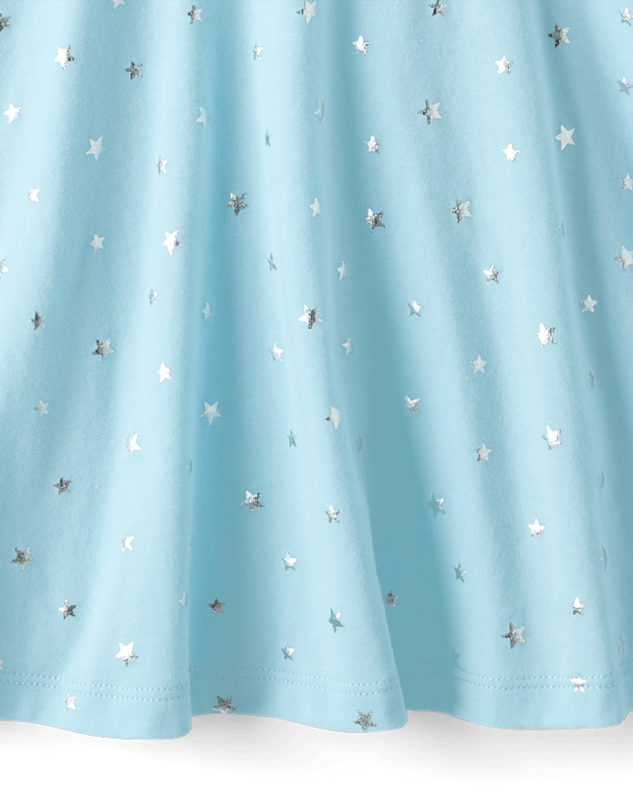 Girls Foil Print Everyday Dress