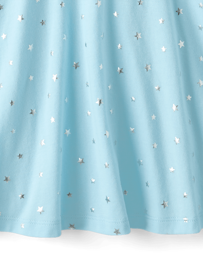 Girls Foil Print Everyday Dress