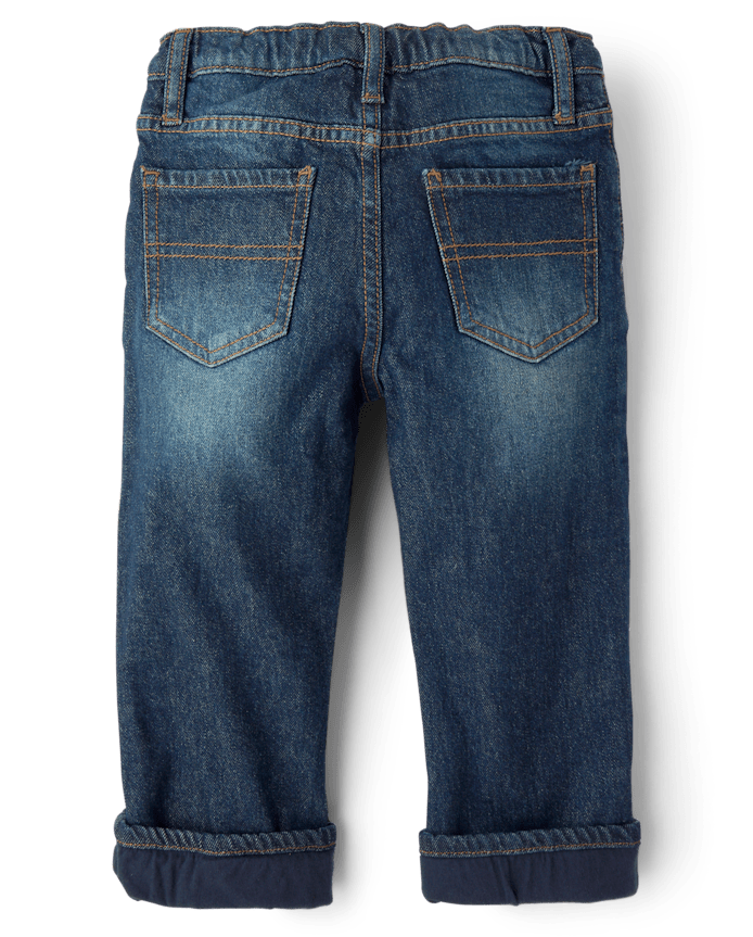 Toddler Boys Lined 90s Loose Jeans