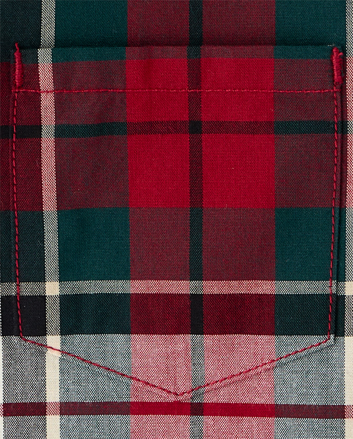 Baby And Toddler Boys Plaid Poplin Button Up Shirt