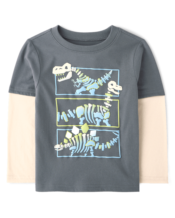 Baby And Toddler Boys Graphic Layered Top