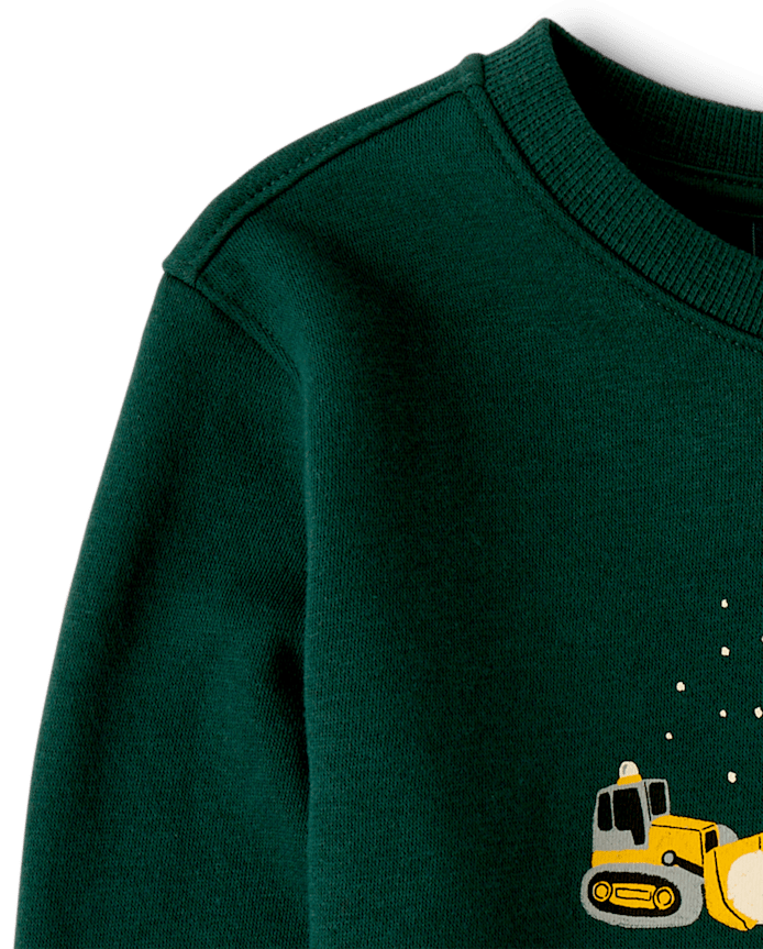Toddler Boys Holiday Premium Fleece Sweatshirt