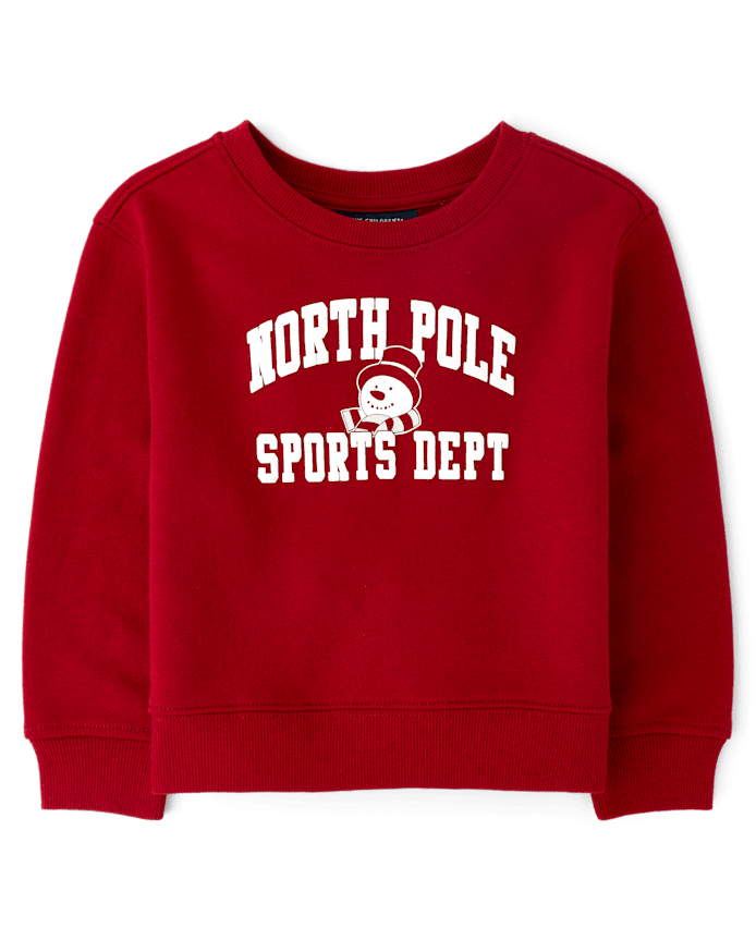 Toddler Boys Holiday Premium Fleece Sweatshirt
