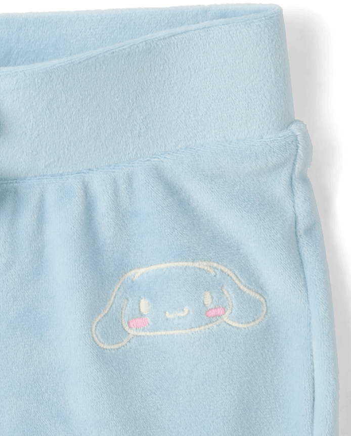 Girls Hello Kitty® Embroidered Velour Sweatpants