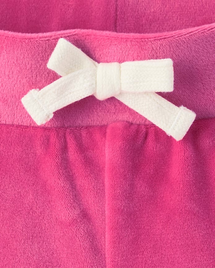 Girls Hello Kitty® Embroidered Velour Sweatpants