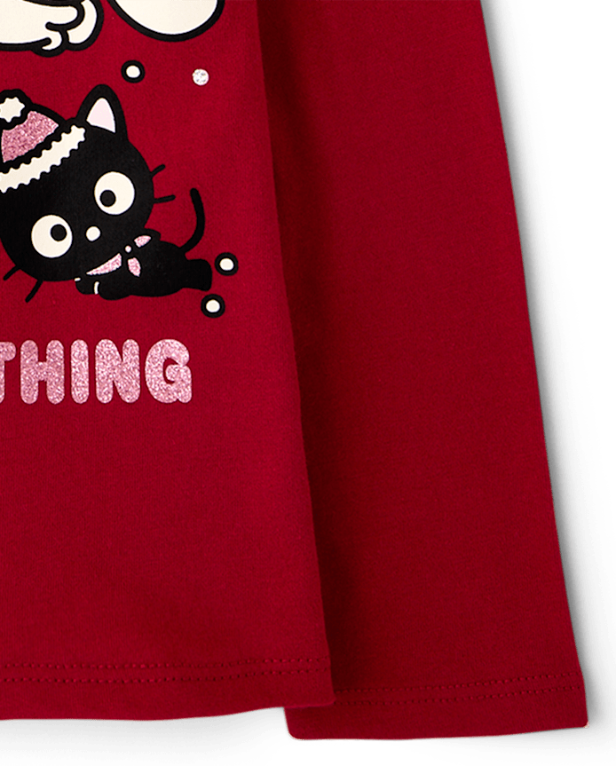 T-shirt graphique Hello Kitty® et ses amis à paillettes pour petites filles
