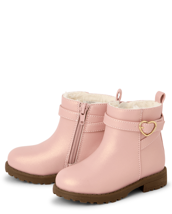 Toddler Girls Shimmer Buckle Boots