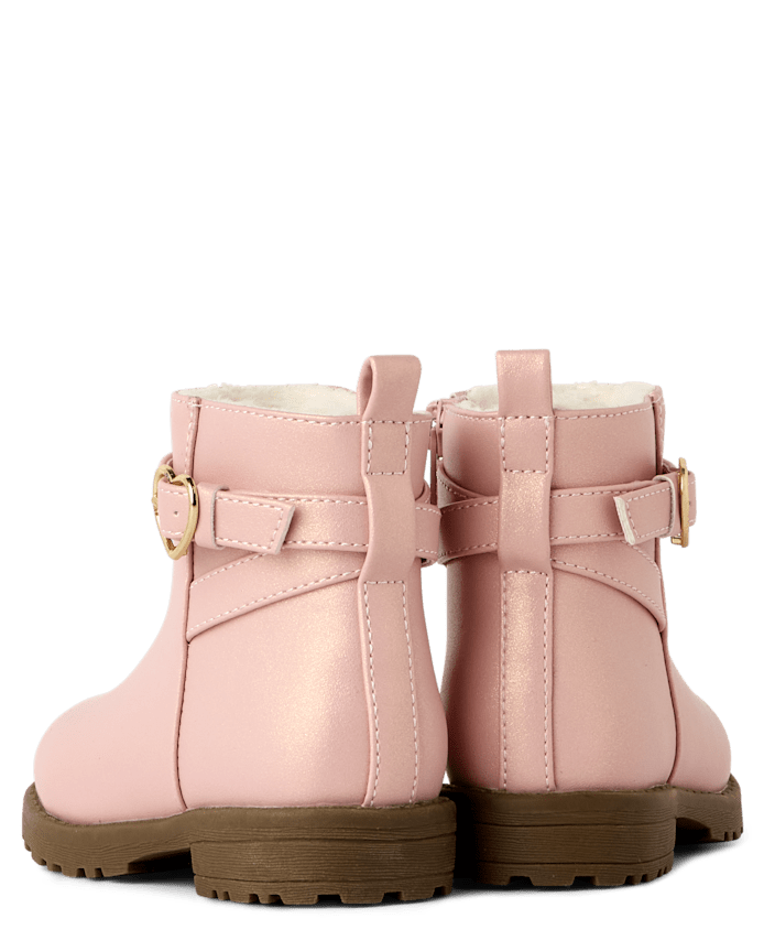 Toddler Girls Shimmer Buckle Boots